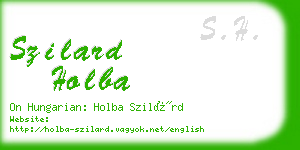 szilard holba business card